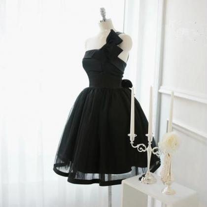 black short ball gown dresses