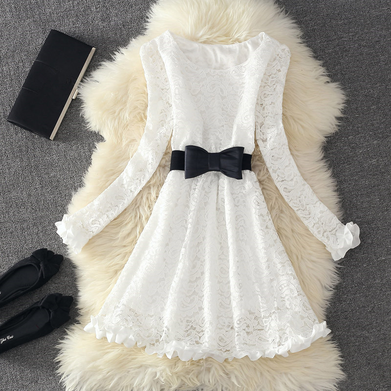 cute white long dresses